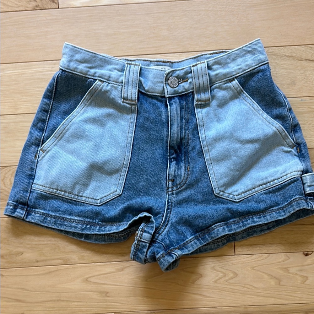 PacSun Two-Tone Denim Shorts